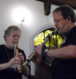 Lou Boden and Terry Jones duet, Flute Haven 2009